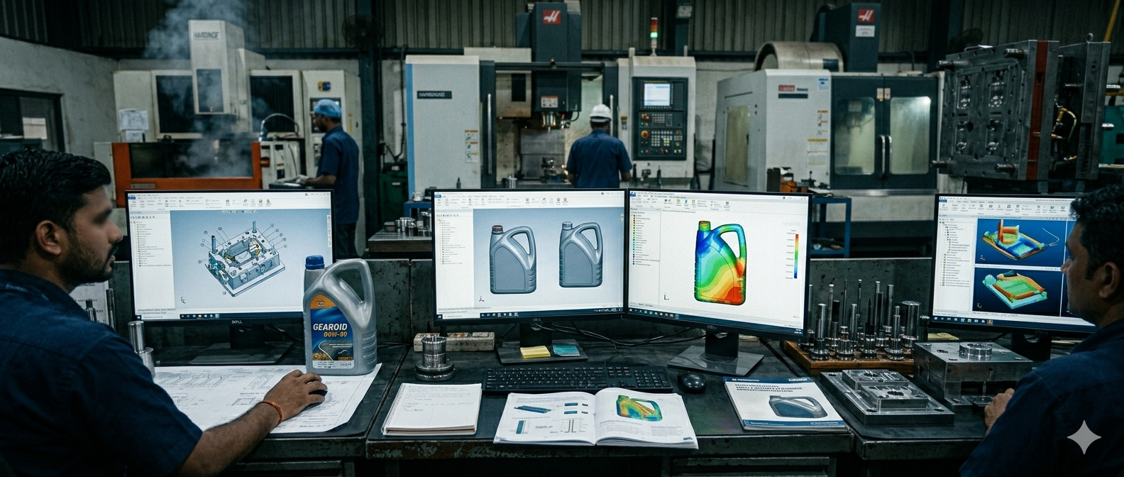 CAD/CAM/CAE mould engineering workflow