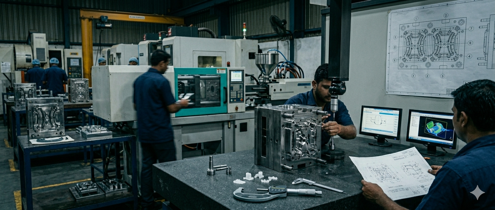 Industrial mould trial and validation process