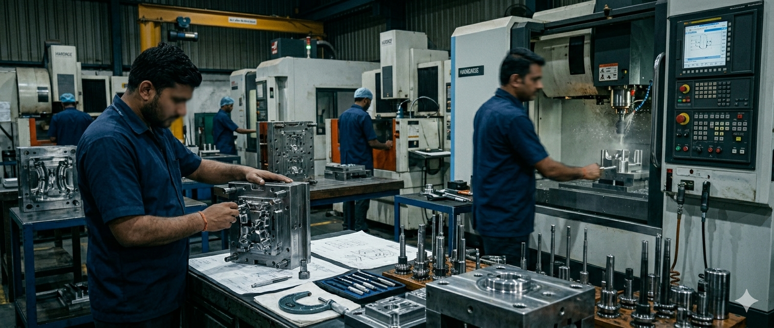 Precision injection mould tool manufacturing